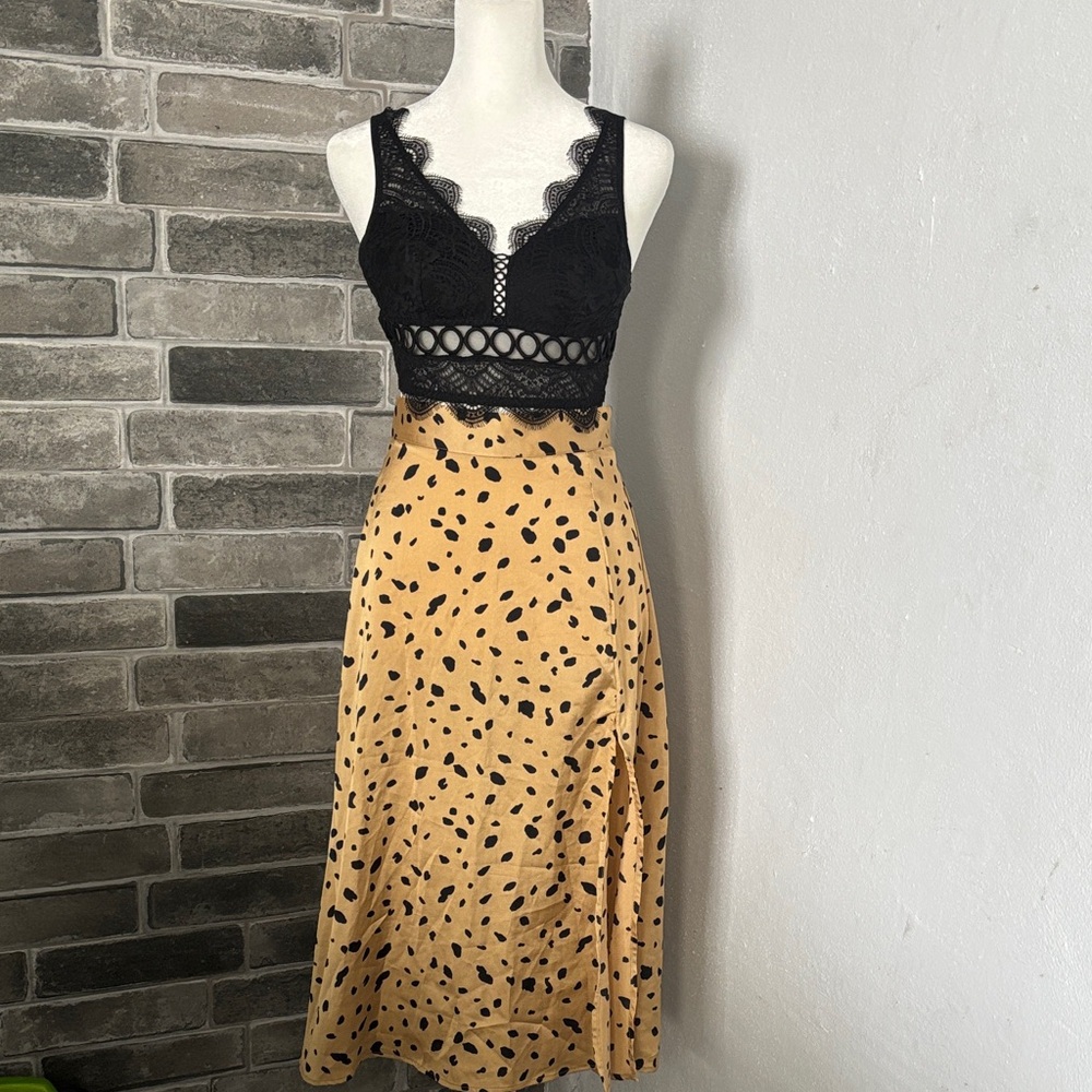 Animal Print mid Skirt